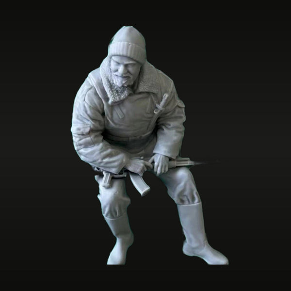Russian Internal Troops Mortar Operator 1/16 Scale Resin Figure