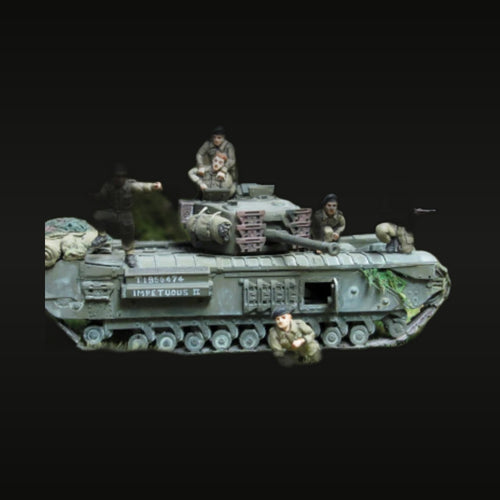 WWII British Tank Rescue Team 1/72 Resin Figure Set