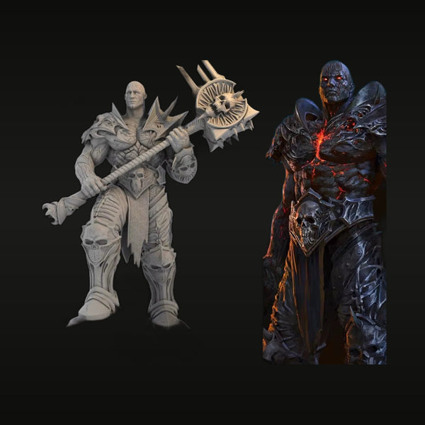 Lich King Warrior with Dual Spiked Axes 1/24 Resin Figure Kit