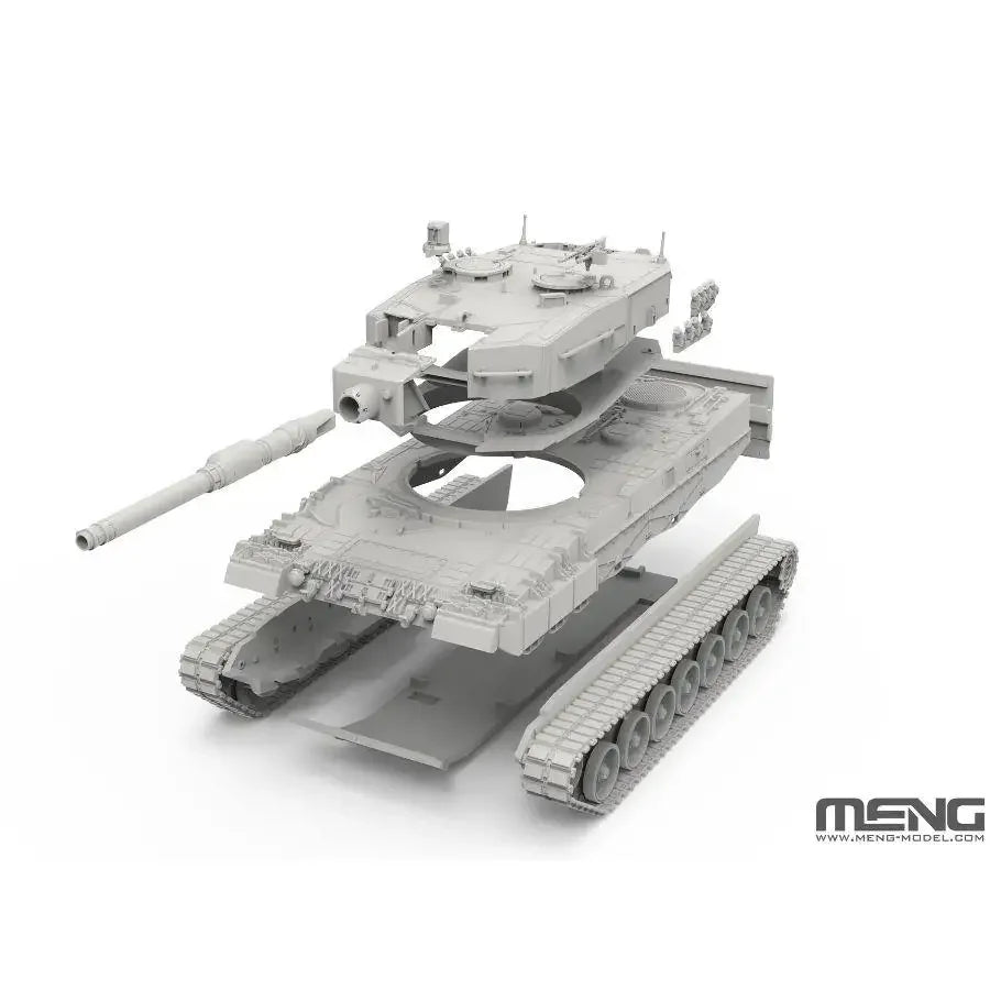 72-009 1:72 Leopard 2 A4 Howitzer German Main Battle Custom Collectible Children Toy Birthday Gift by MENG MODEL Assembly Kit