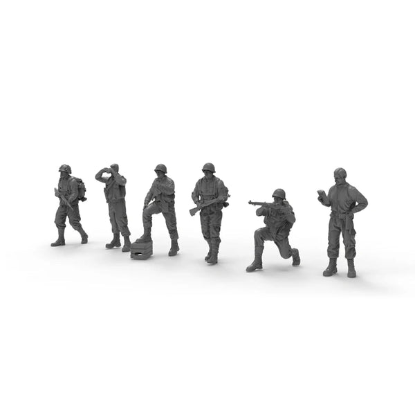 WWII American Infantry Squad 28mm Resin Figure Set