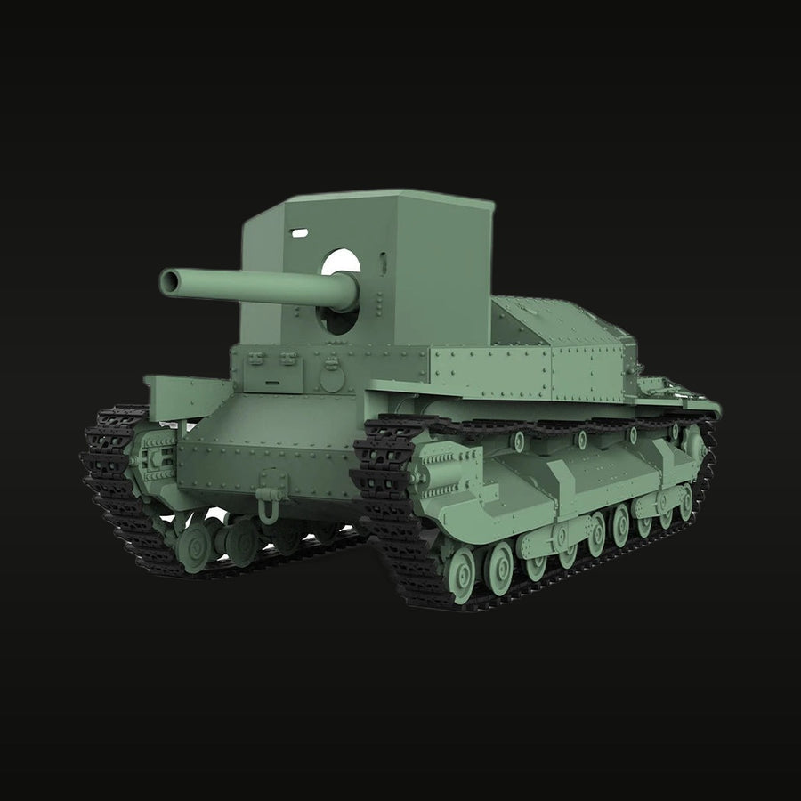 WWII Soviet T-28 Medium Tank 1/35 Resin Vehicle Kit - unpainted resin model kit