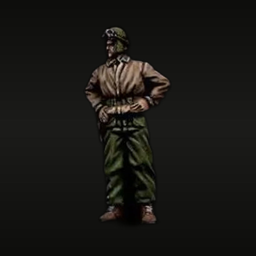 US WW2 Tank Crew 6 Figure Set 1/72 Resin Kit - unpainted resin model kit