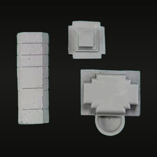European Village Stone Fountain 1/35 Resin Model Kit