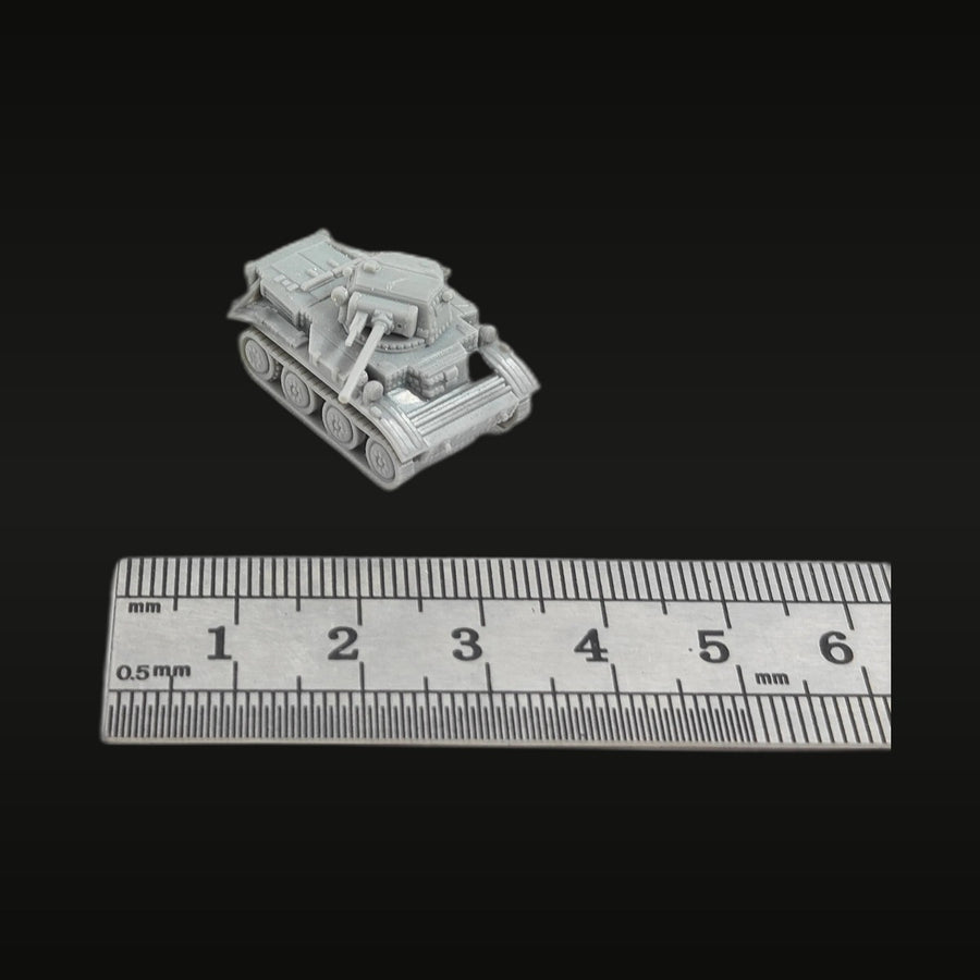 WWII British Light Tank Mk.VII Tetrarch 1/144 Resin Vehicle Kit - unpainted resin model kit