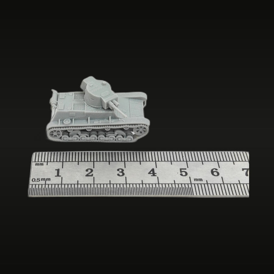 WWII Polish 7TP Light Tank 1/144 Resin Vehicle Kit - unpainted resin model kit