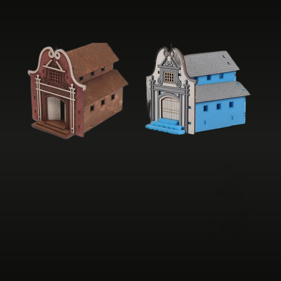European Chapel with Bell Gable 1/72 Resin Terrain Kit - unpainted resin model kit
