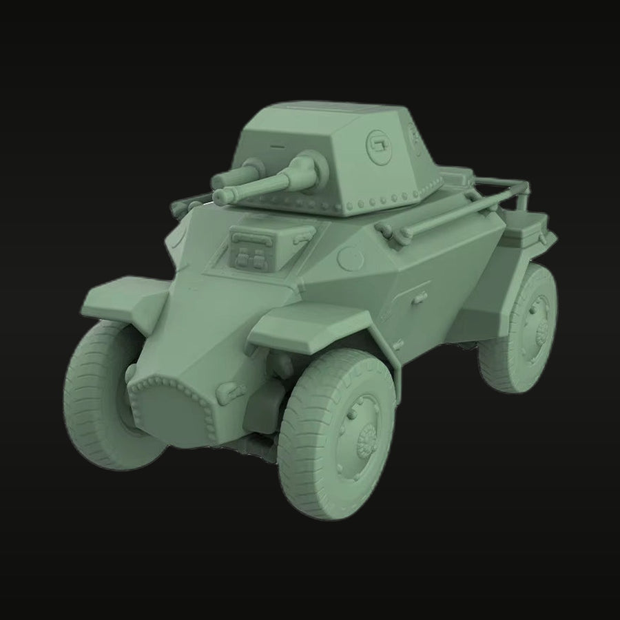 WWII Italian AB 41 Armored Car 1/160 Resin Vehicle Kit - unpainted resin model kit