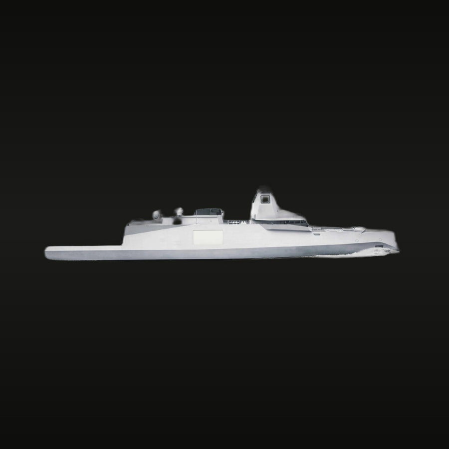French Navy Admiral Ronarc'h FDI Frigate 1/700 Resin Model Kit - unpainted resin model kit