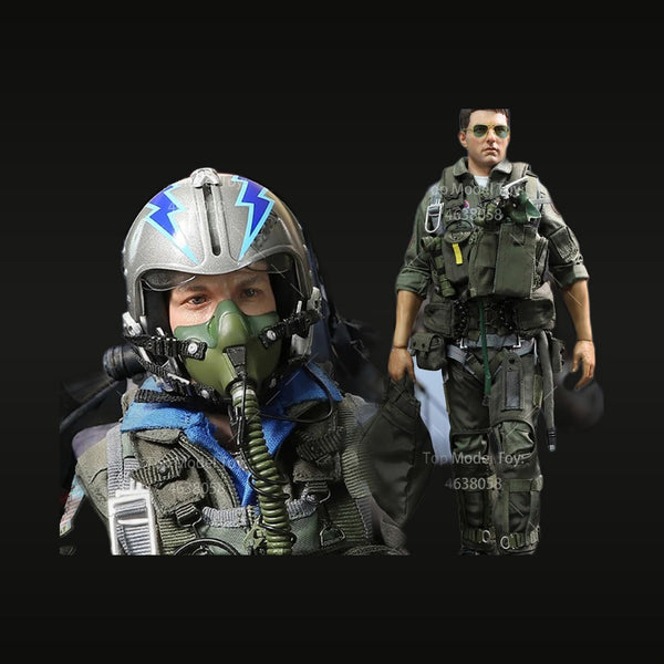 Modern US Military Fighter Pilot & Flight Officer Bust Set 1/6 Scale Resin Kit