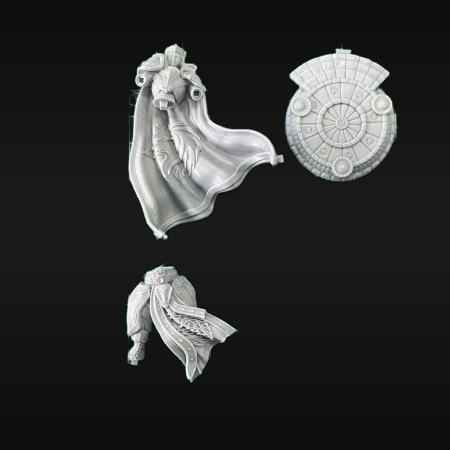 Medieval Knight Templar Bust with Heraldic Shield 75mm Resin Kit - unpainted resin model kit
