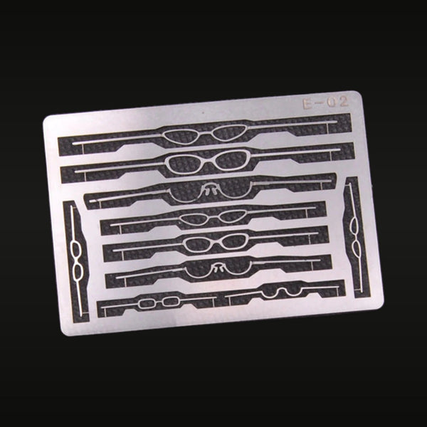 Metal Etched Glasses Accessories Set 1/5 Resin Figure Kit