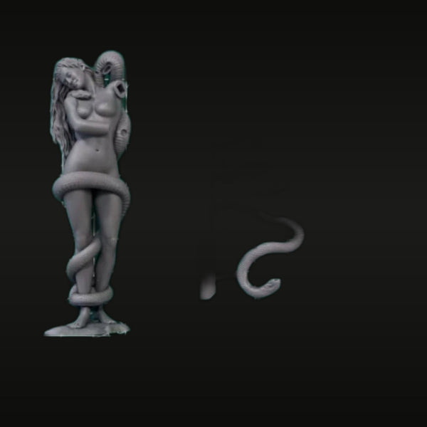 Fantasy Female Medusa Bust with Serpents 1/24 Resin Bust Kit