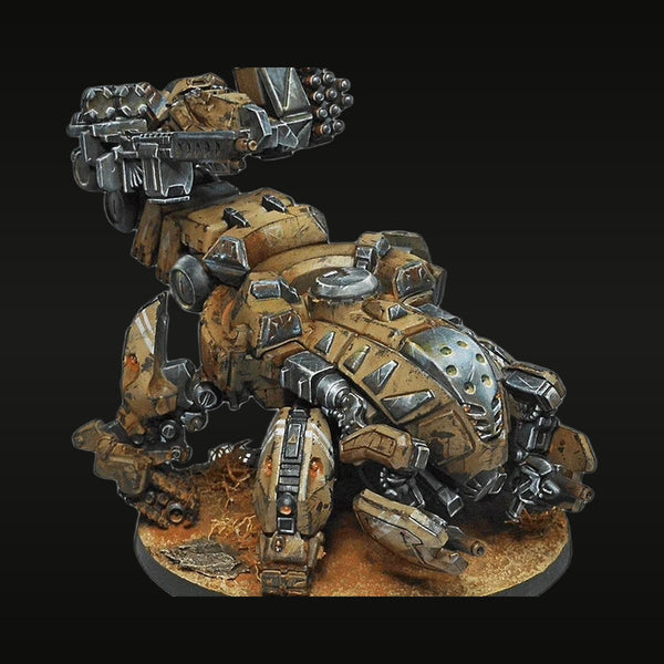 Steampunk Exoskeleton Soldier with Shoulder Cannon 70mm Resin Figure Kit