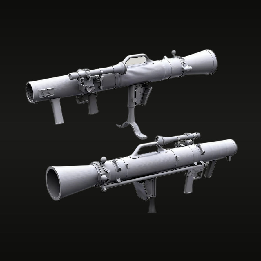 M3 Carl Gustav Recoilless Rifle 1/35 Scale Resin Model Kit Set (2pcs) - unpainted resin model kit