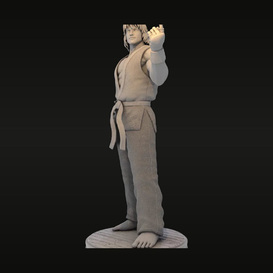 Street Fighter Ken Masters 1/24 Resin Figure Kit - unpainted resin model kit