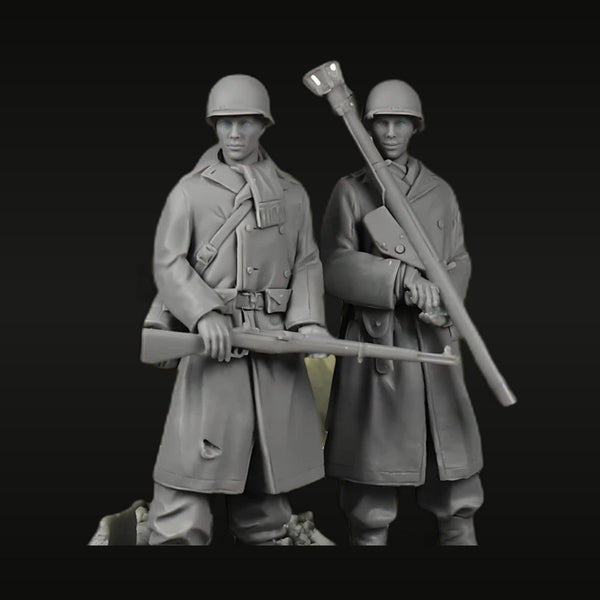WWII German Infantry Soldiers 1/35 Resin Figure Kit