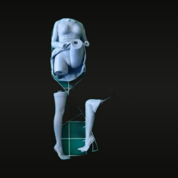 Modern Business Woman Seated Bust 1/24 Resin Kit