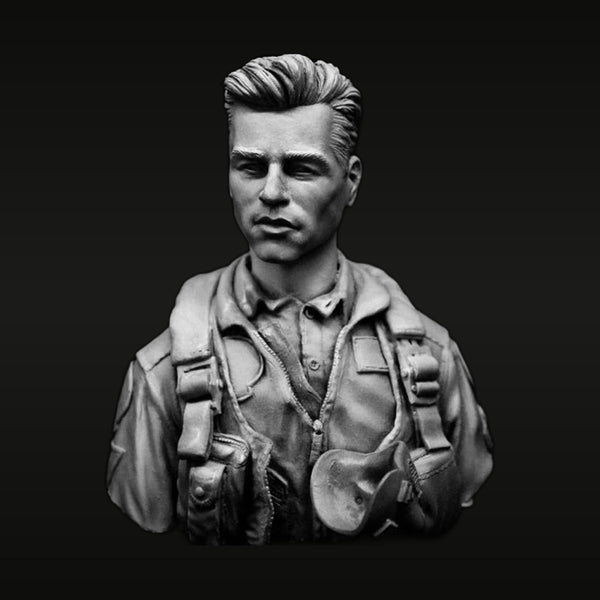WWII US Army Soldier with Field Webbing 1/10 Resin Bust Kit