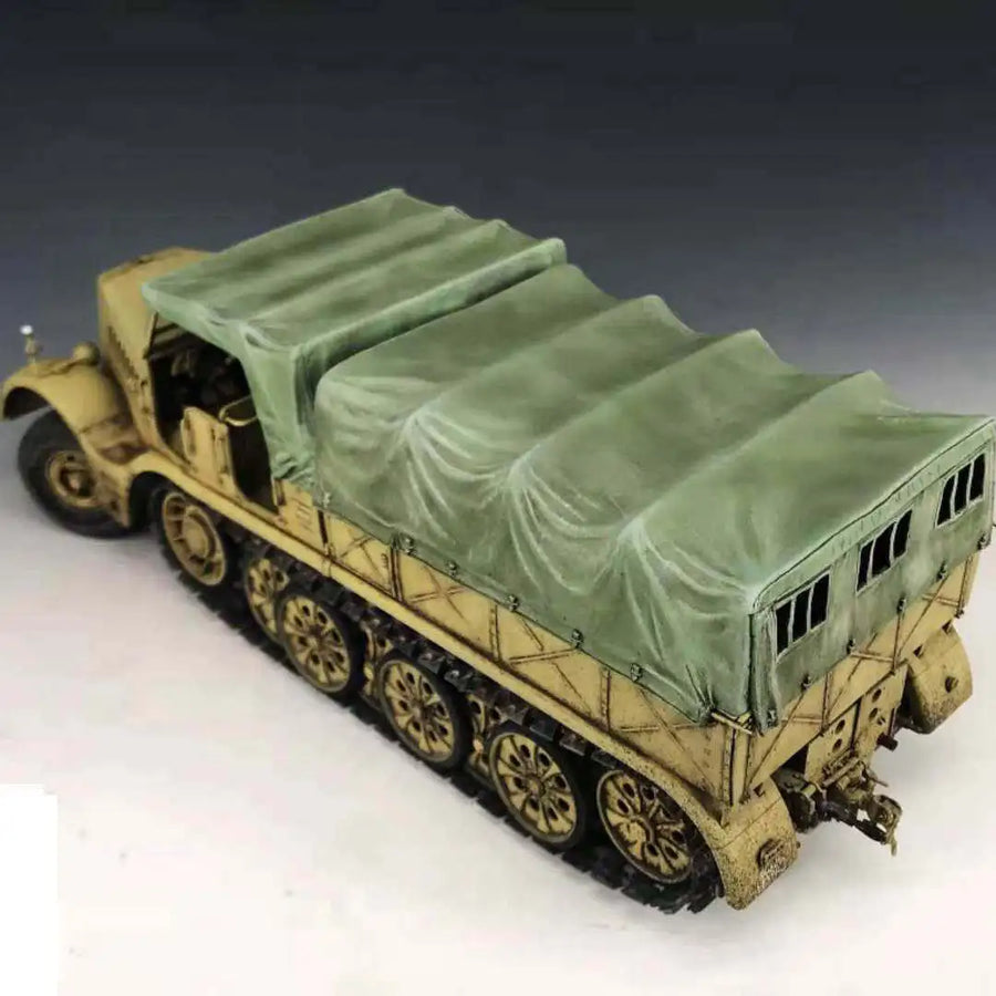 WWII German FAMO 18T Halftrack Transport Truck 1/35 Resin Vehicle Kit - resin model view 4
