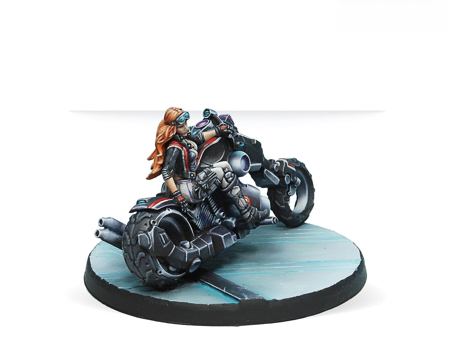 38Mm Casting Resin Model Assembly Kit, GK， Motorcycle Girl, Unpainted, Needs to Be Assembled
