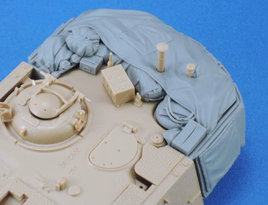 WWII Tank Commander Body Armor & Jacket Set 1/35 Resin Accessory Kit - resin model view 2