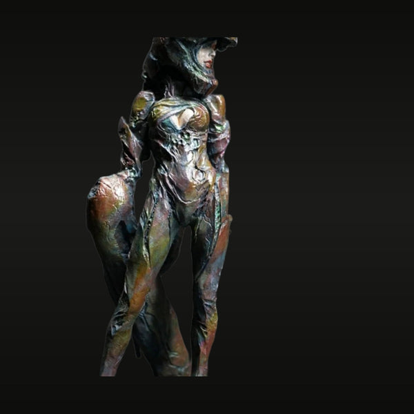 Sci-Fi Female Cyborg Warrior with Ornate Armor 1/20 Resin Figure Kit