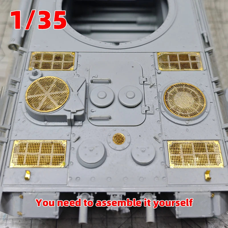 1/35 Photo Eatch Scale Model Kit Panther Tank G/F/II/2 Engine Air Intake Grille Intake Hood Grid Modified Parts Part Accessory