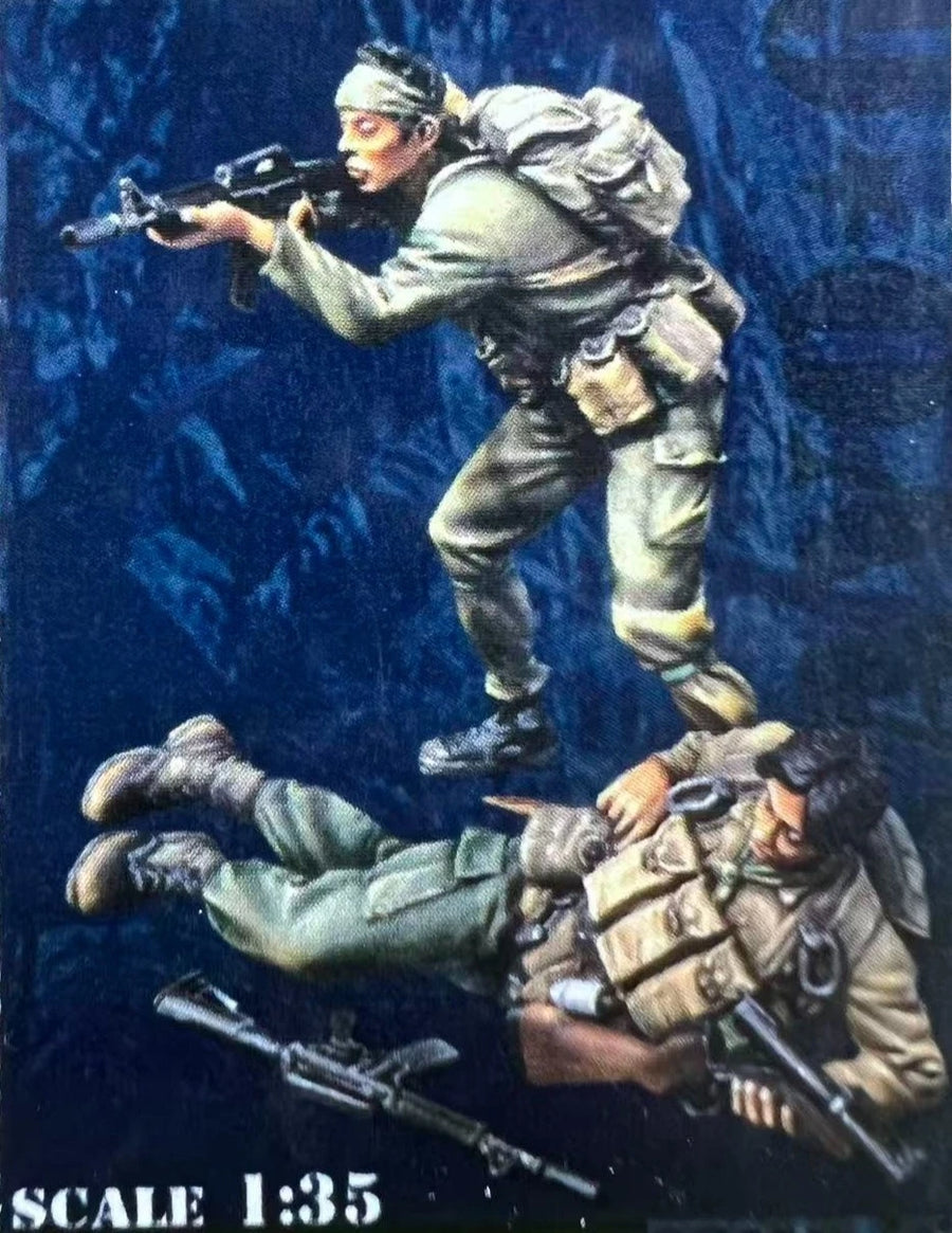 Modern Soldier Combat Assault 1/35 Resin Figure Kit - resin model view 2
