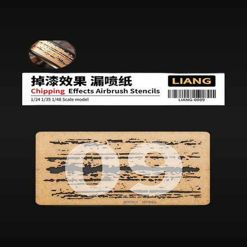 Chipping & Paint Crack Effects Airbrush Stencil Set 1/24 1/35 Resin Model Kit