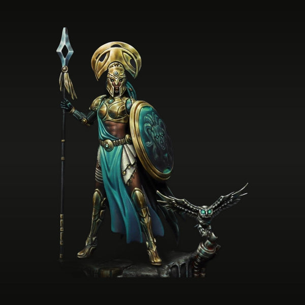 Athena Goddess of Justice with Owl Familiar 75mm Resin Bust Kit