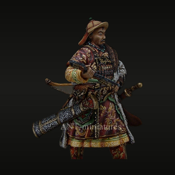 16th Century Mongol Warrior Chief Bust 54mm Resin Kit