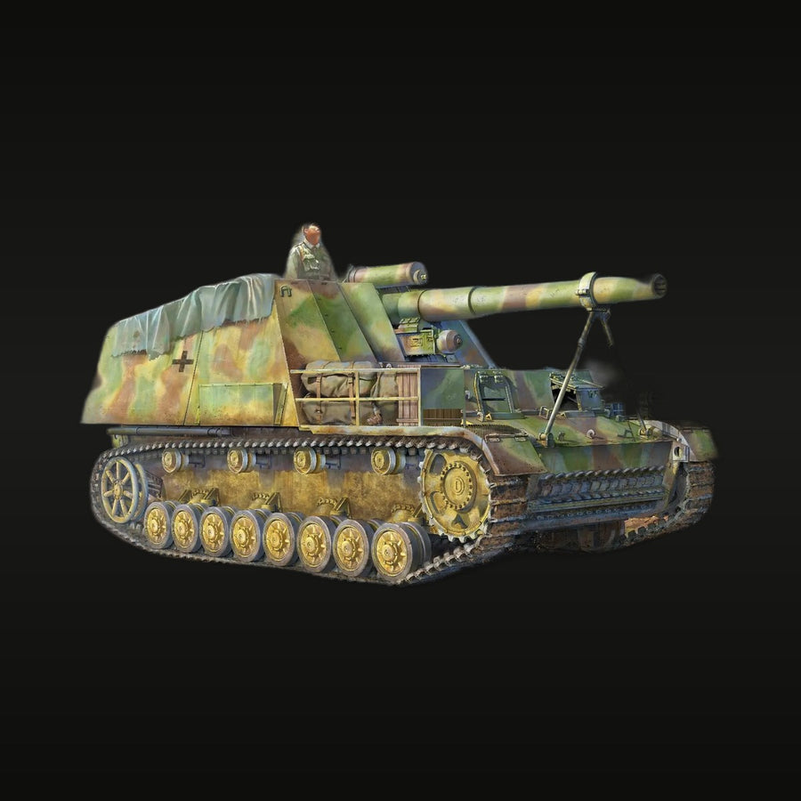 WWII German Hummel Sd.Kfz.165 Self-Propelled Gun 1/35 Resin Vehicle Kit - unpainted resin model kit