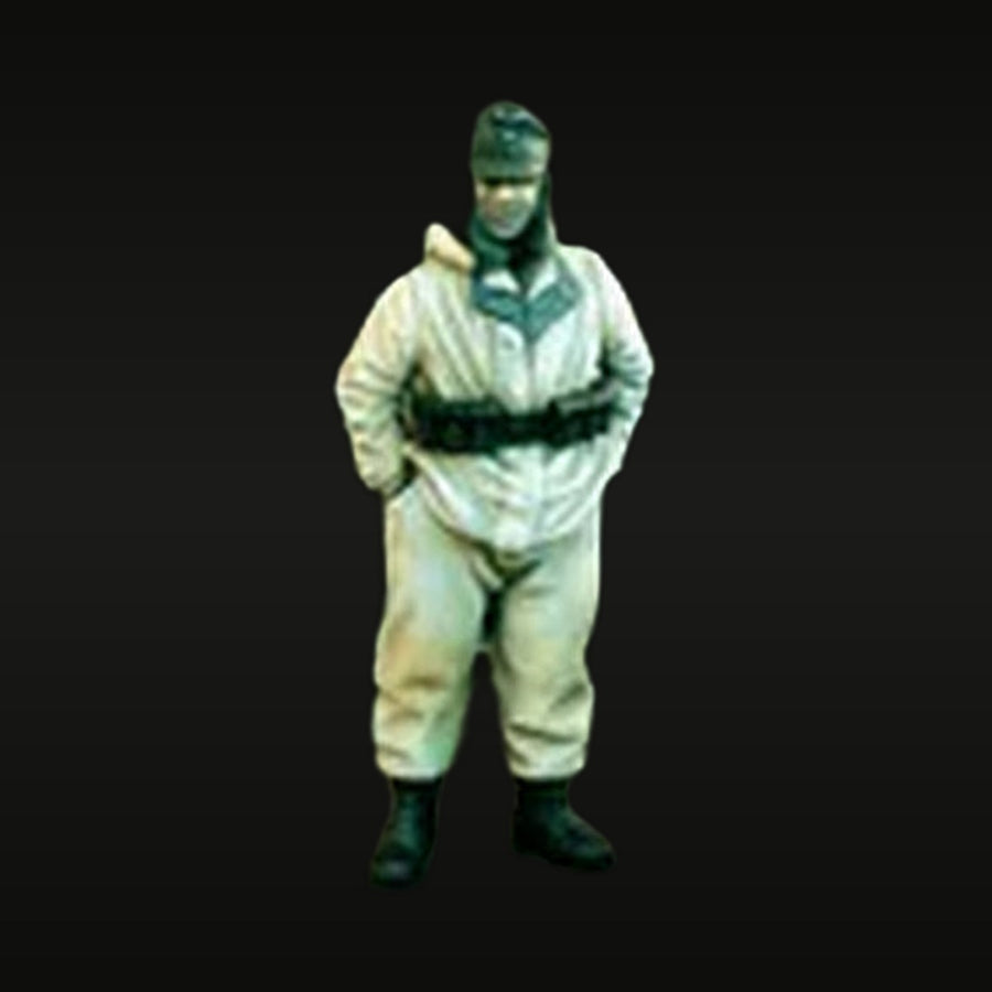 WWII German Soldier Winter Oversuit 1/35 Resin Figure Kit - unpainted resin model kit