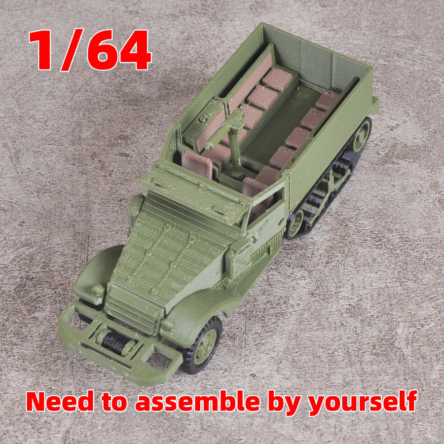 WWII US M2A1 Halftrack 1/64 Plastic Vehicle Kit - resin model view 5