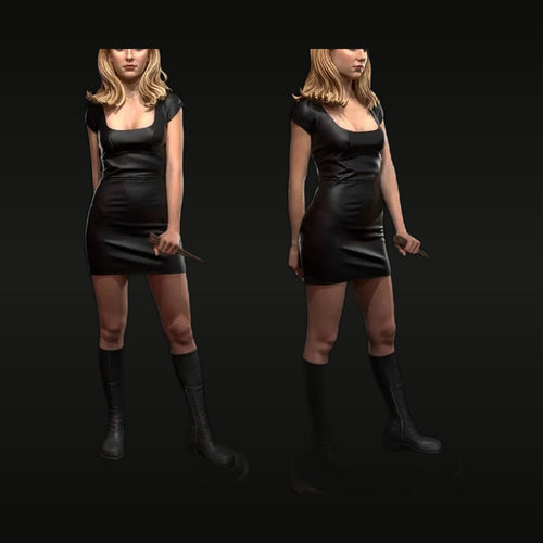 Buffy Summers Black Dress 1/24 Resin Figure Kit
