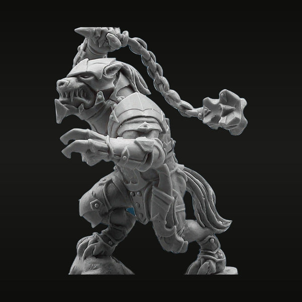 Fantasy Werewolf Beast Warrior with Sword 28mm Resin Figure Kit