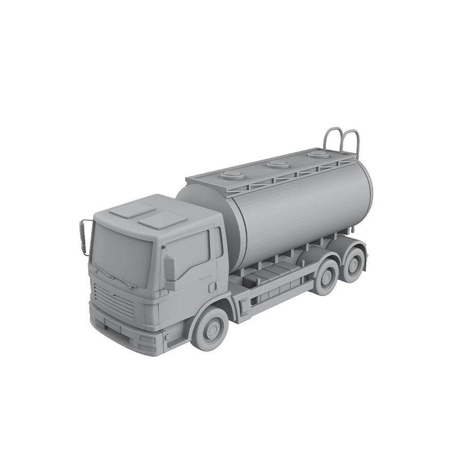 Fuel Tanker Truck 1/220 Resin Model Kit - Detailed Logistics Vehicle - resin model view 2