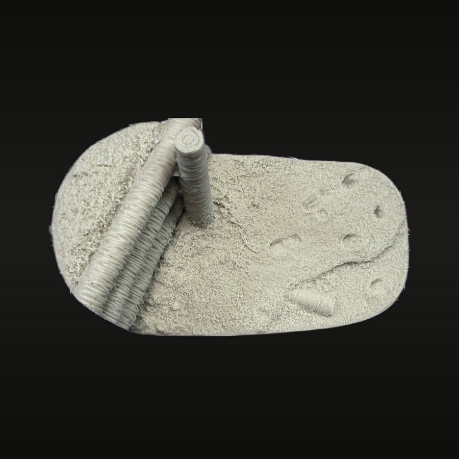 Modern Desert Combat Diorama Base with Sandbags 1/35 Resin Terrain Kit - unpainted resin model kit
