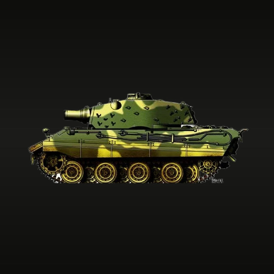 Tiger II (King Tiger) Heavy Tank WWII 1/144 Resin Vehicle Kit - unpainted resin model kit