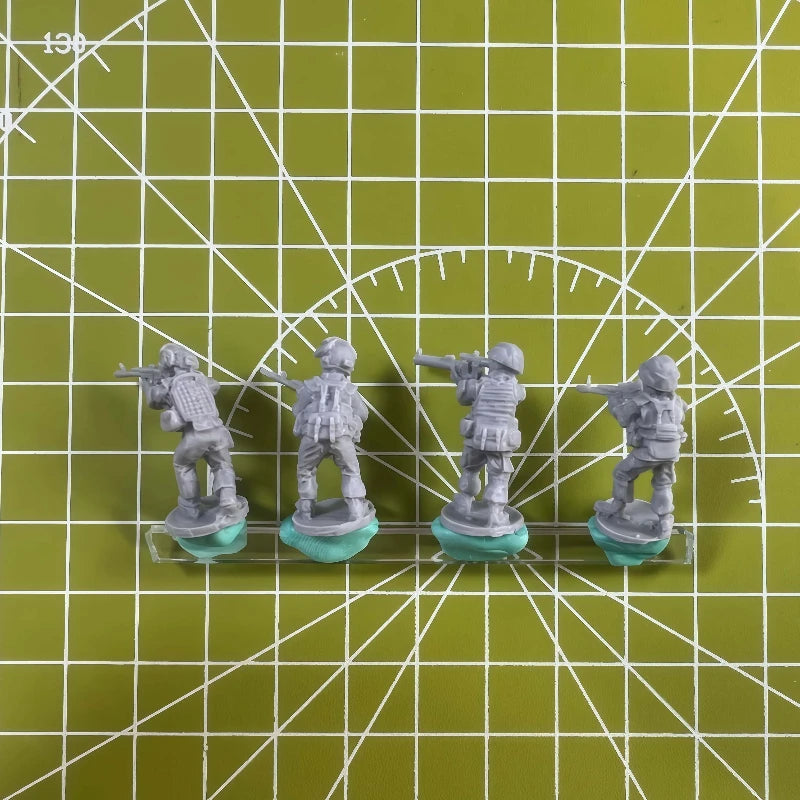 Precision 1/72 Resin Model Kit GK, Special Forces 4-Person Model, Unpainted
