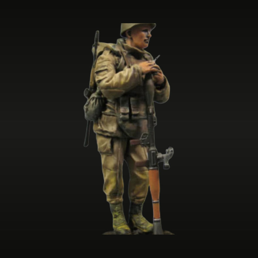WWI British Soldier Puttees 1/35 Resin Figure Kit Unpainted - unpainted resin model kit