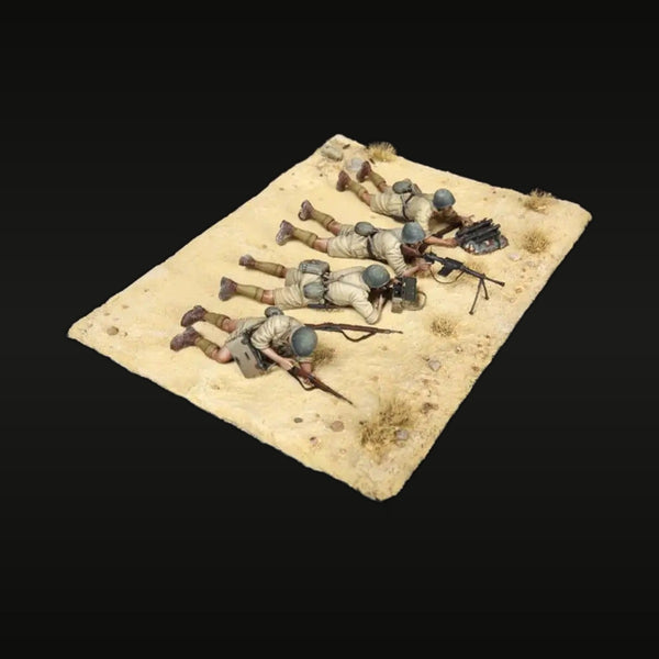WWII Soviet Machine Gun Team North Africa 1/35 Resin Diorama Set