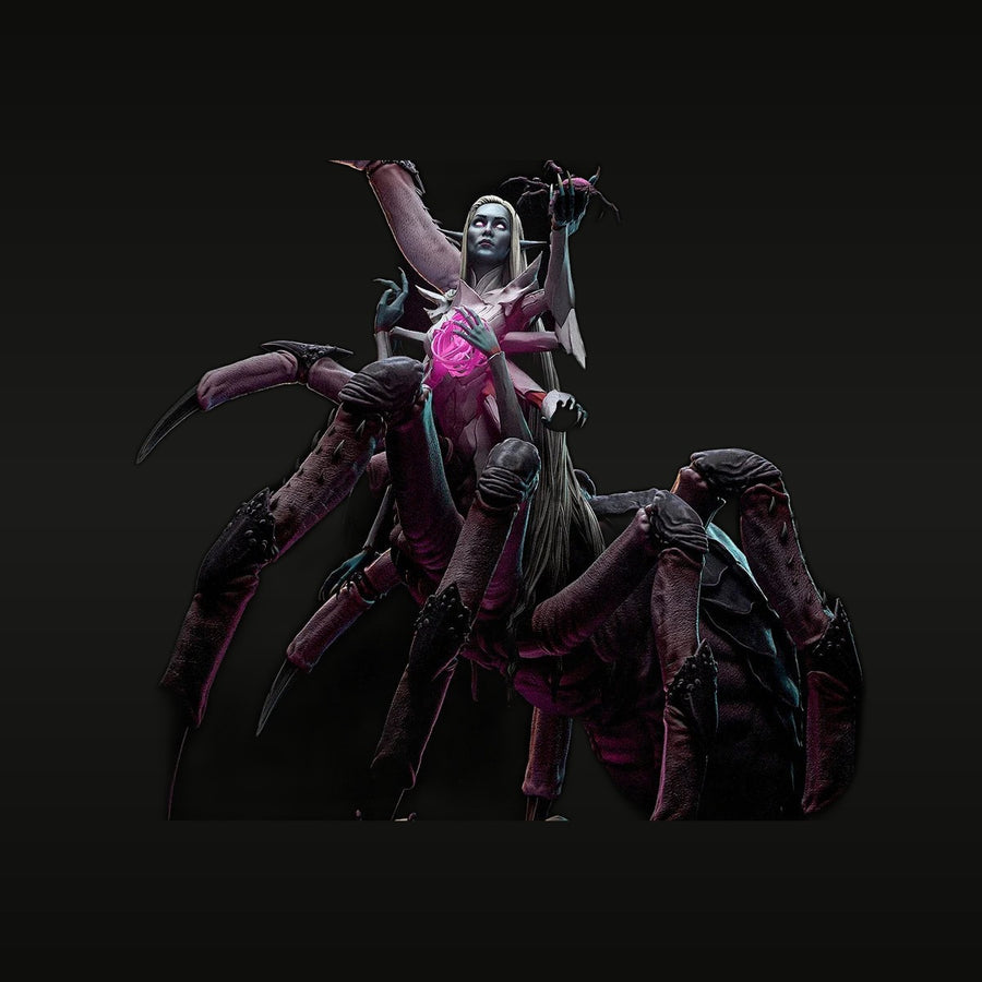 Fantasy Arachnid Queen with Scythe 60mm Resin Figure Kit - unpainted resin model kit