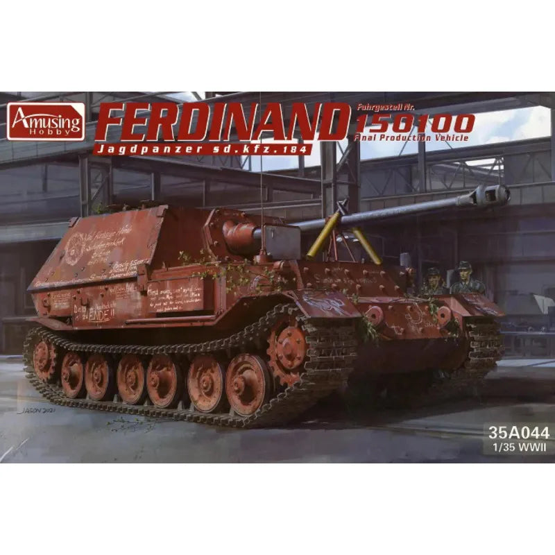 WWII German Ferdinand Anti-Tank Gun 1/35 Resin Vehicle Kit - resin model view 4