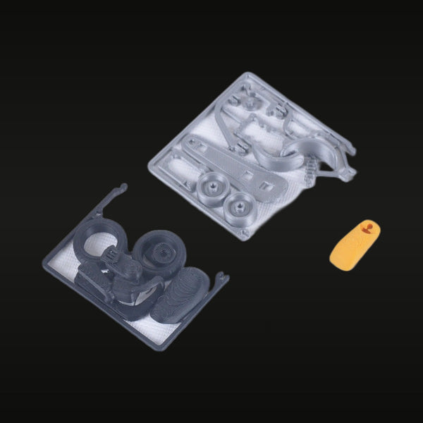 Yellow & Black Cafe Racer Motorcycle 1/20 Resin Model Kit