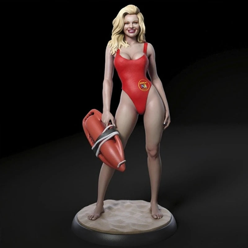 Modern Female Swimwear Pinup Figure 1/24 Resin Full Figure Kit - resin model view 2