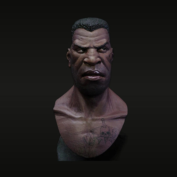 Street Fighter Male Bust with Chest Tattoos Resin Bust Kit