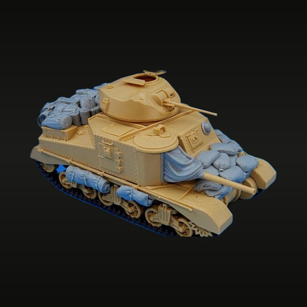 WWII US M3 Grant/Lee Tank with Stowage 1/35 Resin Vehicle Kit