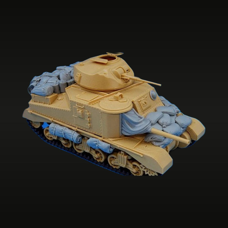 WWII US M3 Grant/Lee Tank with Stowage 1/35 Resin Vehicle Kit - unpainted resin model kit